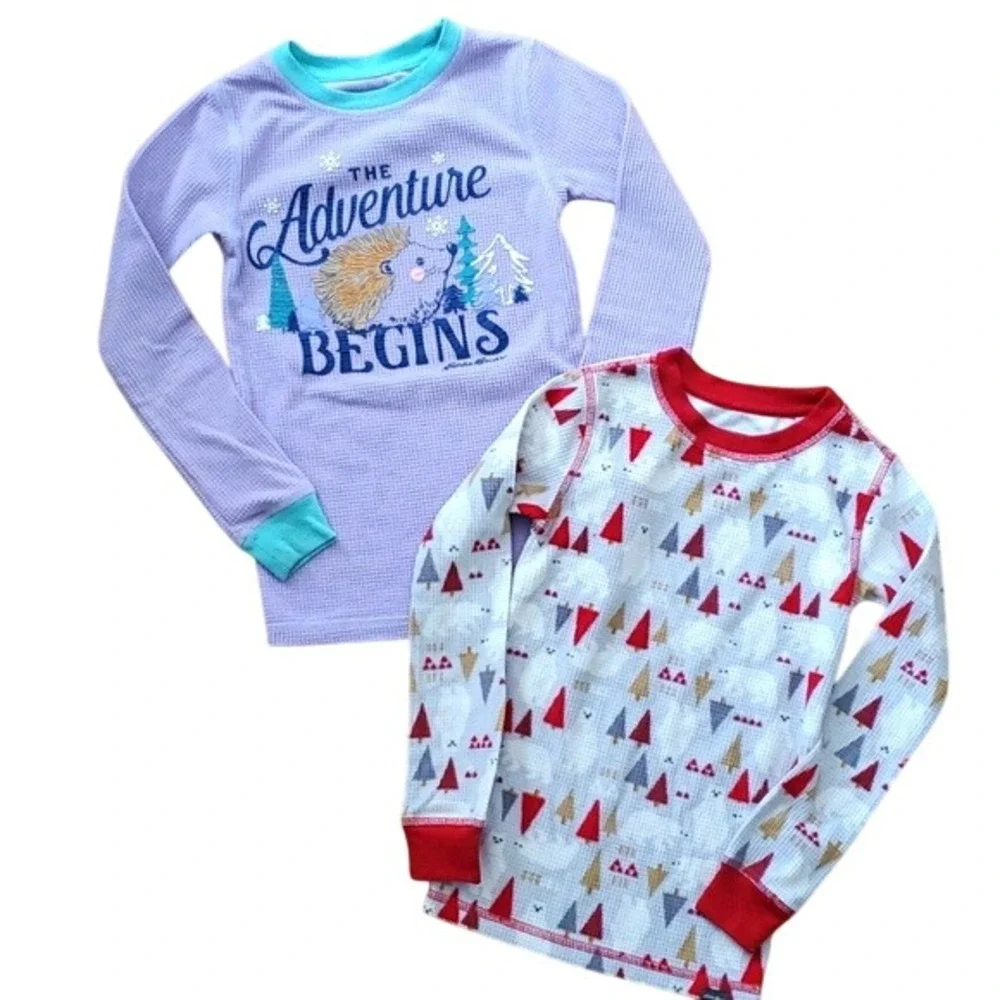 2 Eddie Bauer Waffle Weave Tops Size Kids‎ 6